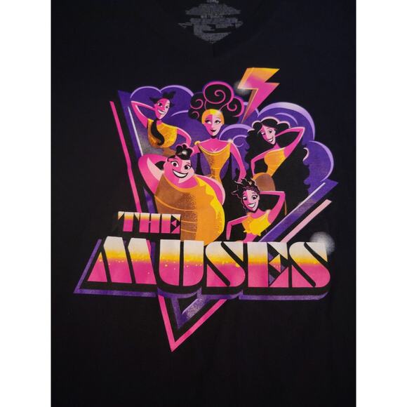 Disney's Hercules The Muses Graphic Black T-shirt Women's XS NWT - Picture 2 of 4